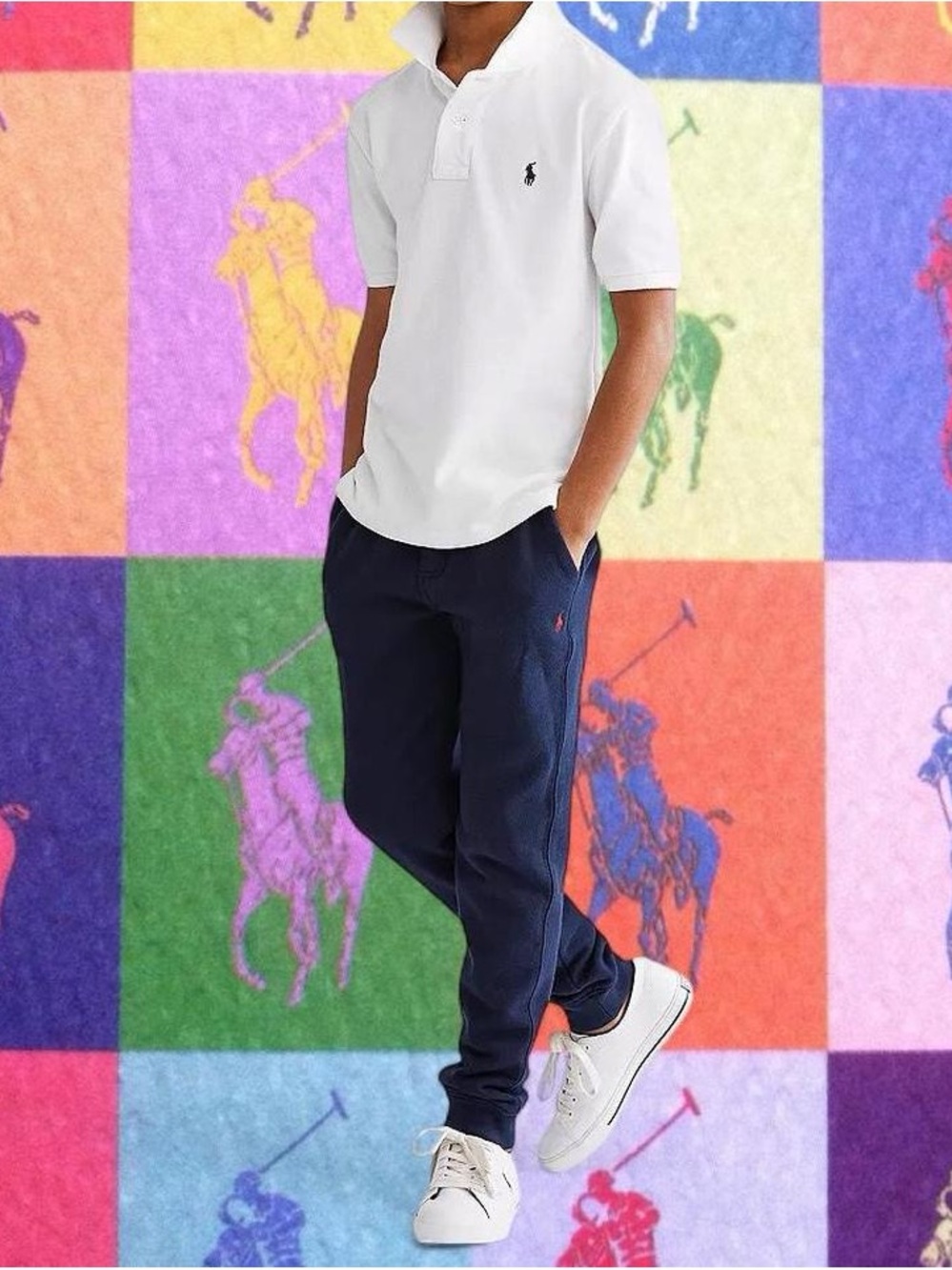 Ralph Lauren Navy Slim Jogger Pants